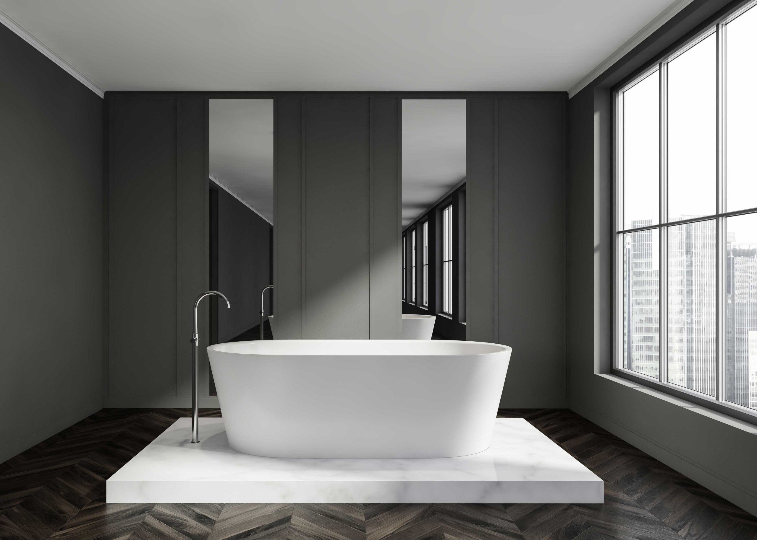 Stand alone bathtubs create spa-like retreates in bathrooms across Pueblo, CO.